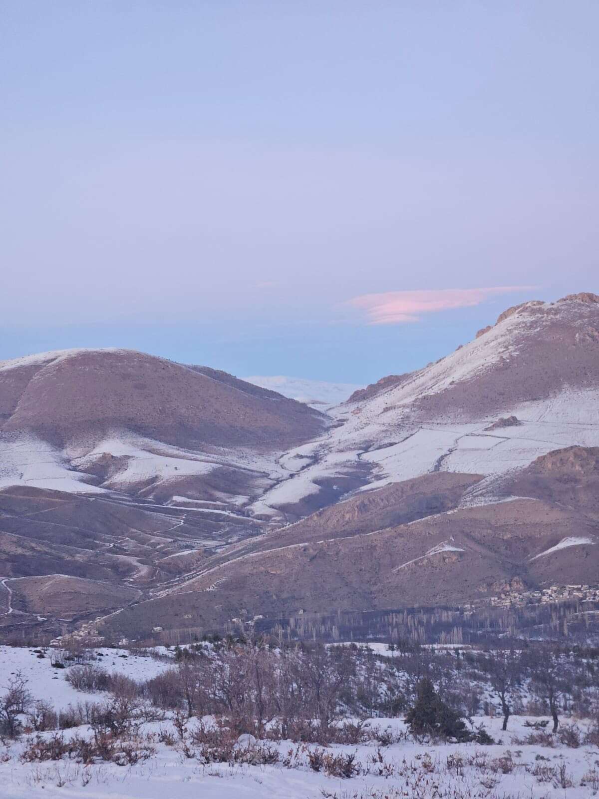 Konya’nın karla kaplı ilçesinde özlenen manzara 22